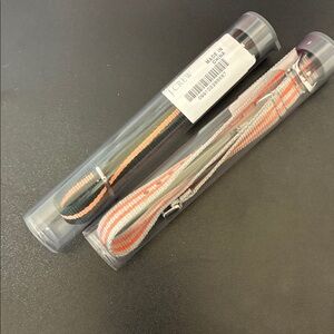 2 NWT J Crew Timex Traveler Watch Straps Striped Unused